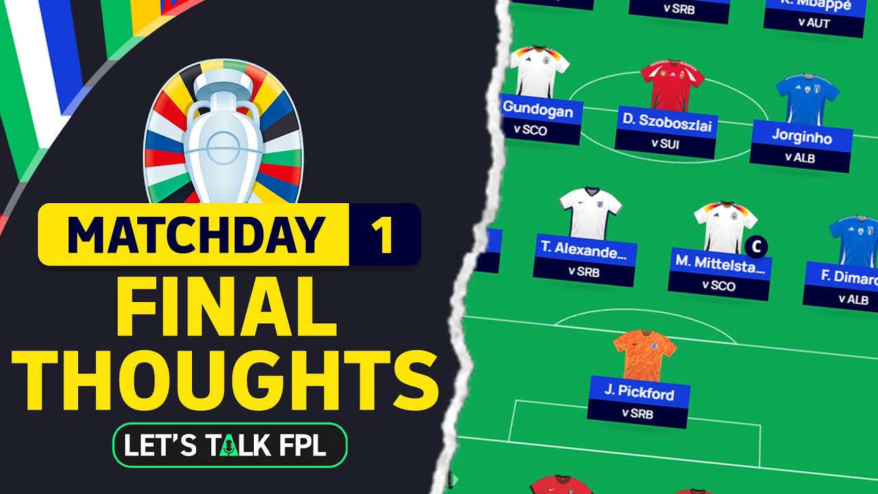 MATCHDAY 1 FINAL TEAM SELECTION THOUGHTS | Euro 2024 fantasy Tips