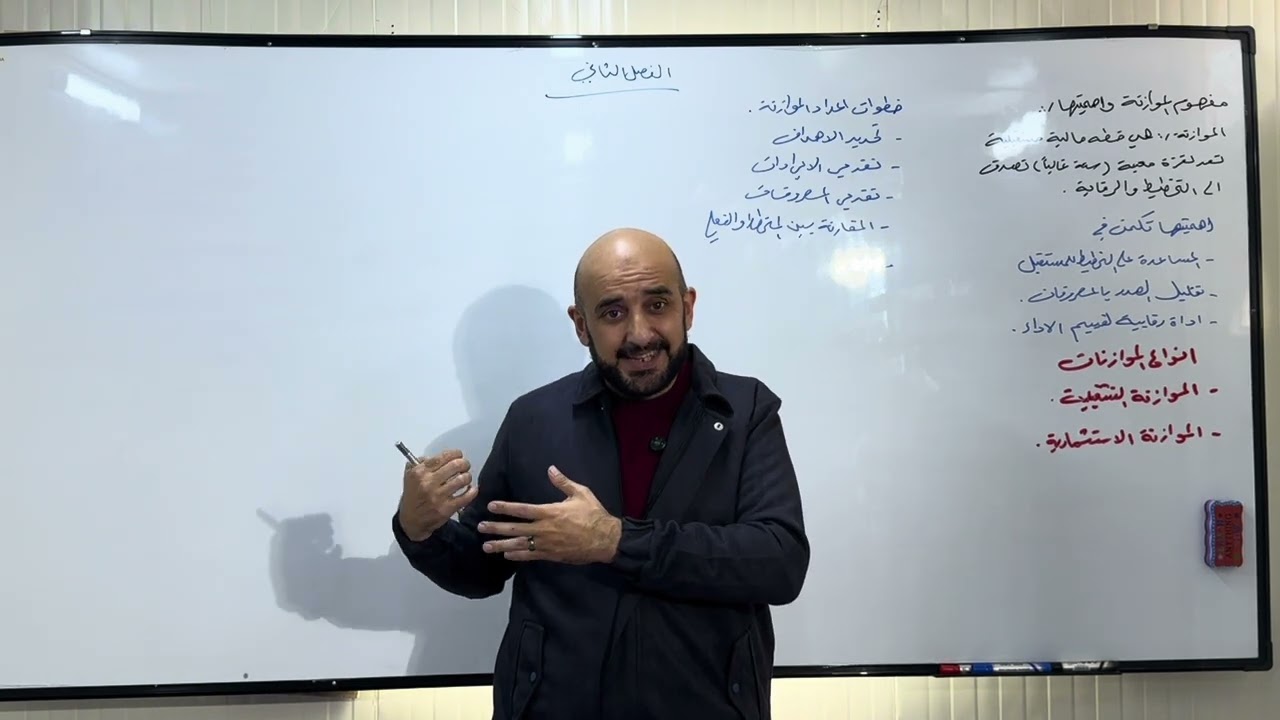 الموازنة من التخطيط الى السيطرة والفرق بينها وبين الميزانية - شرح مبسط