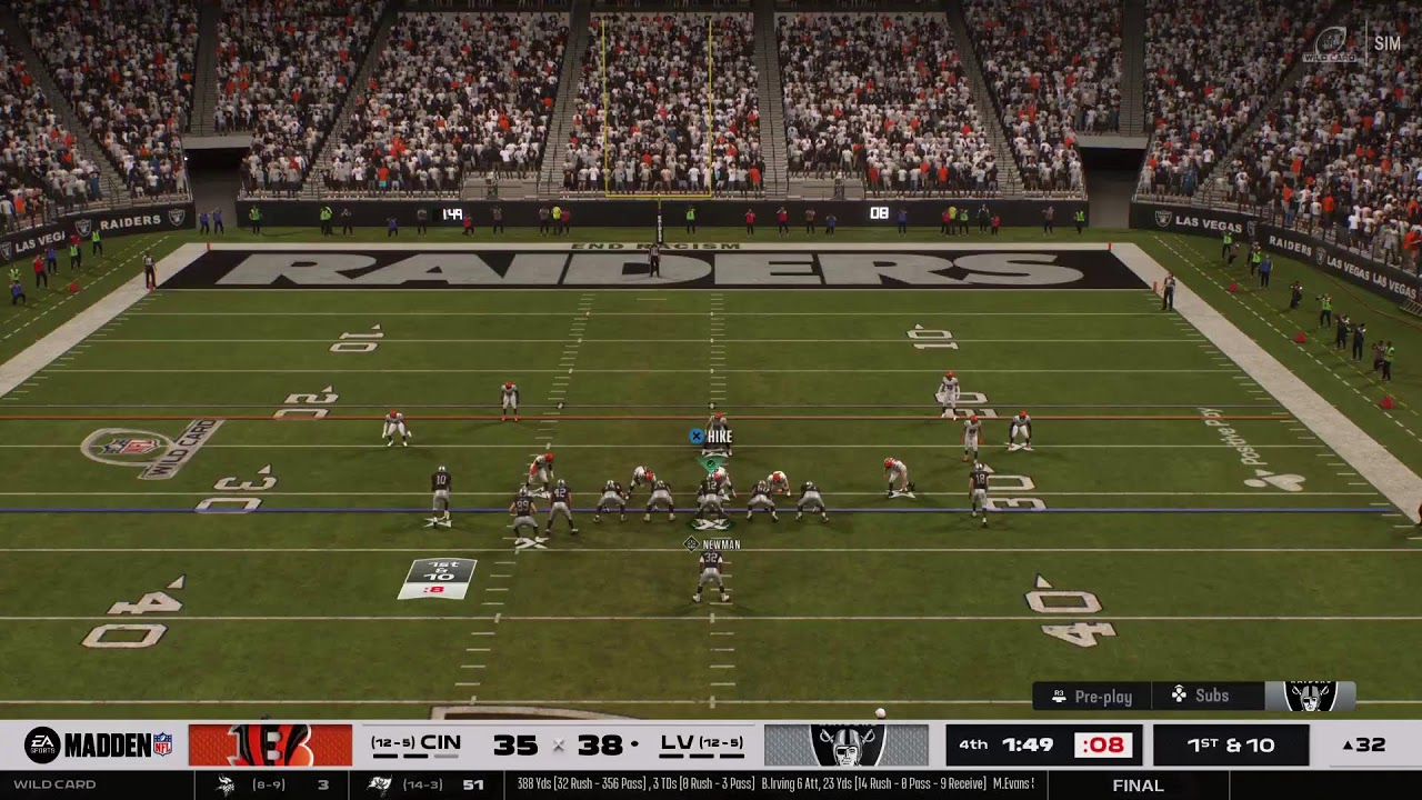 Season 34 - Wild Card: Cincinnati Bengals vs Las Vegas Raiders