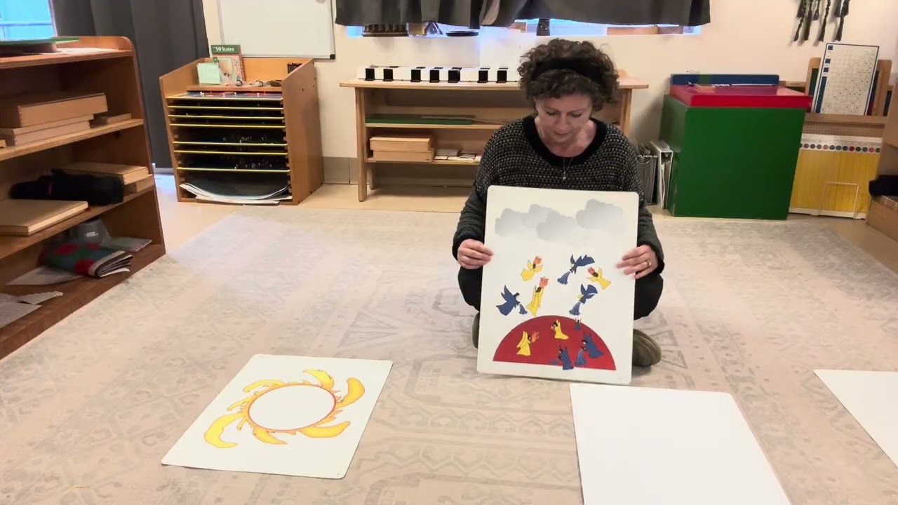 First Great Lesson / Story of the Universe in Montessori Elementary #montessori #universe #orient