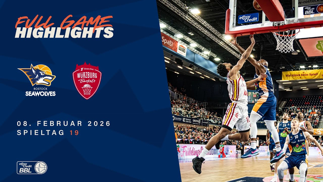 ROSTOCK SEAWOLVES vs. Fitness First Würzburg Baskets - Full Game Highlights - Spieltag 19, 25/26