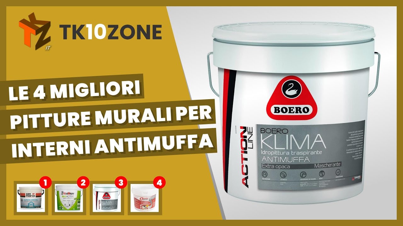 Le 4 migliori pitture murali per interni antimuffa