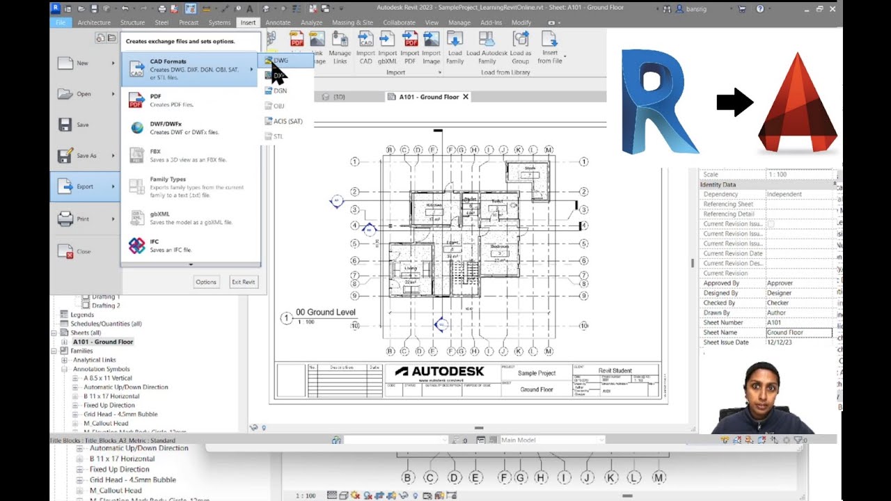 EP76 | Revit Beginner Program | Export CAD DWG from Revit | Bansri Pandey