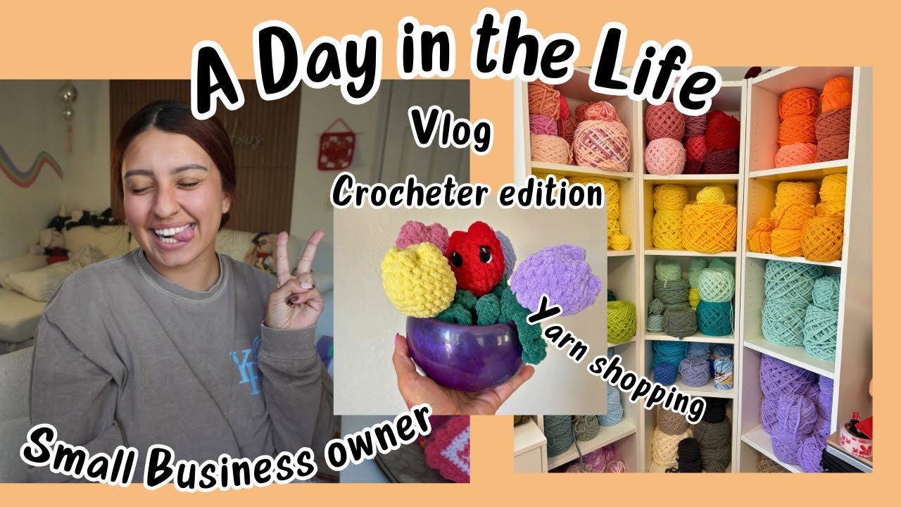 CROCHET VLOG ✨ YARN SHOPPING 🌈DAY IN MY LIFE VLOG🦋