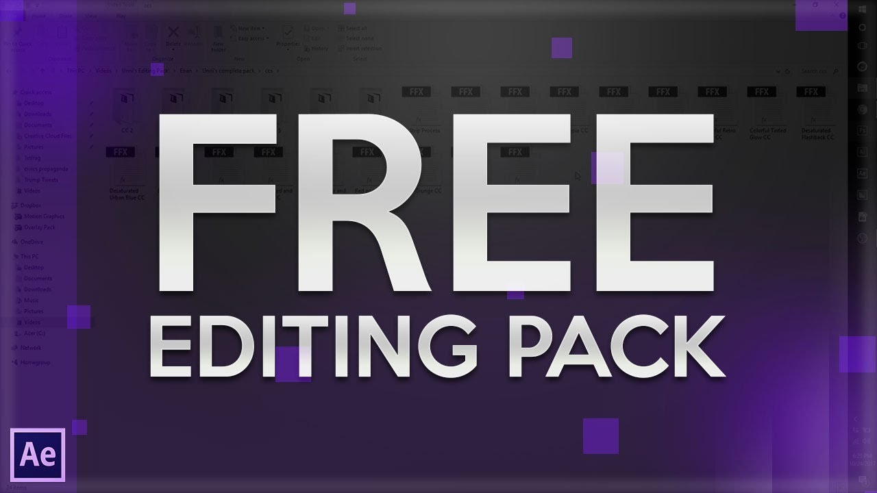 My Complete Editing Pack for FREE!