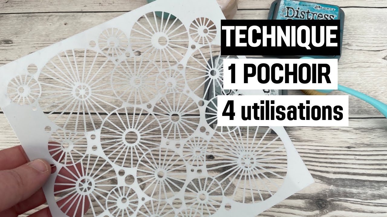[Pochoirs] 1 pochoir, 4 techniques faciles : des fonds créatifs à l'infini !