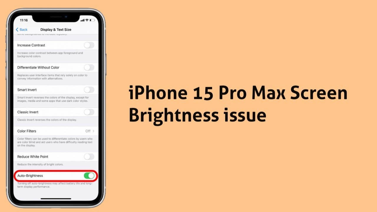 Как устранить проблему с изменением яркости экрана iPhone 15 Pro Max после обновления iOS?