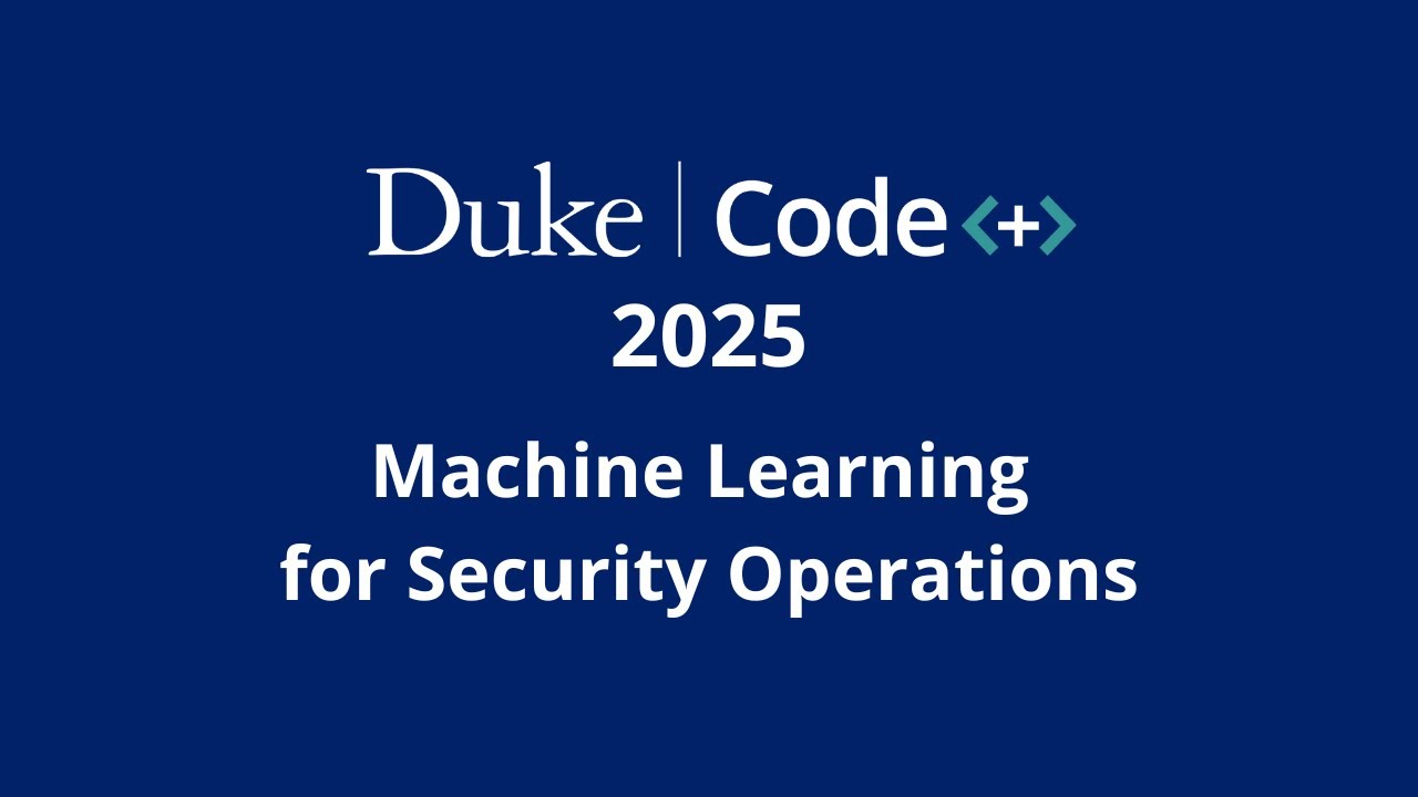 Machine Learning for Security Operations