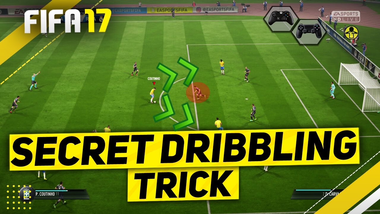 FIFA 17 SECRET ATTACKING TRICK TUTORIAL - UNSTOPPABLE DRIBBLING SKILL COMBO - TIPS & TRICKS