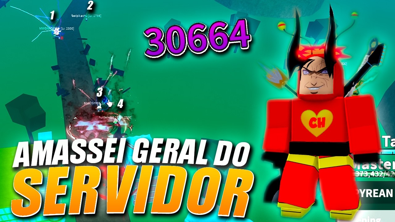 O SERVER INTEIRO FOCOU EM MIM E AMASSEI GERAL!!! BLOX FRUITS