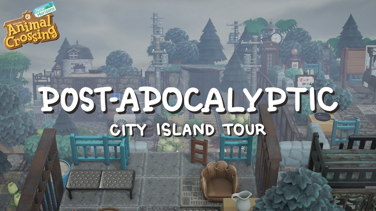 Post-apocalyptic Abandoned City Island Tour // Animal Crossing New Horizons