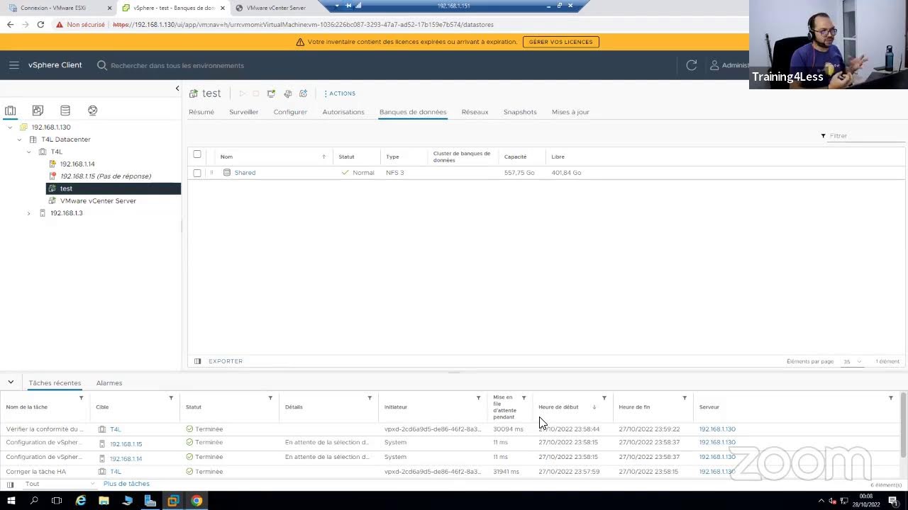 Live sur la virtualisation avec vSphere 8