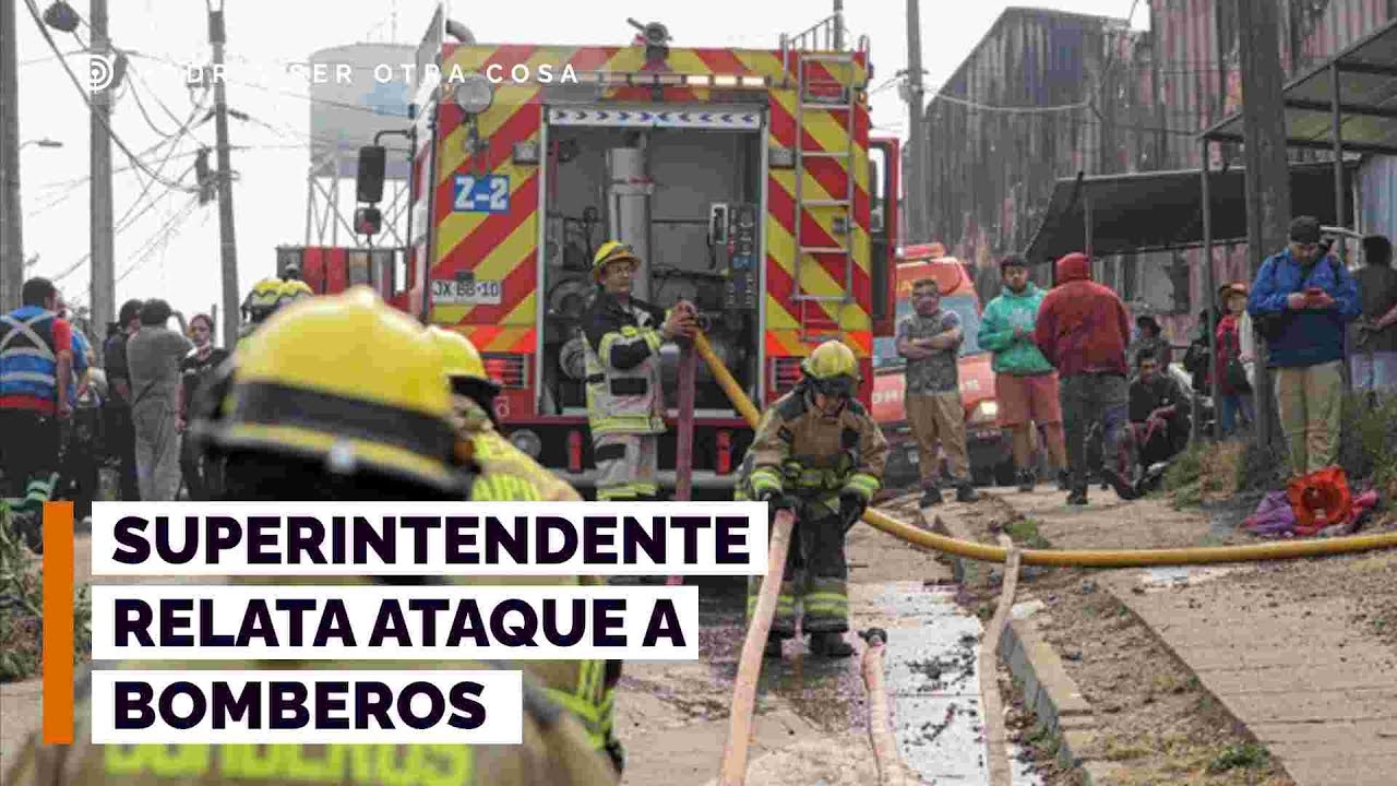 Angol: Superintendente relata ataque a bomberos que combatían el fuego