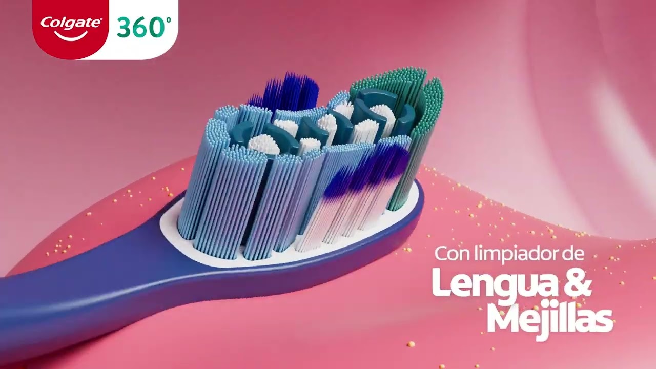 Cepillo de Dientes Colgate 360&deg; Limpieza Completa.