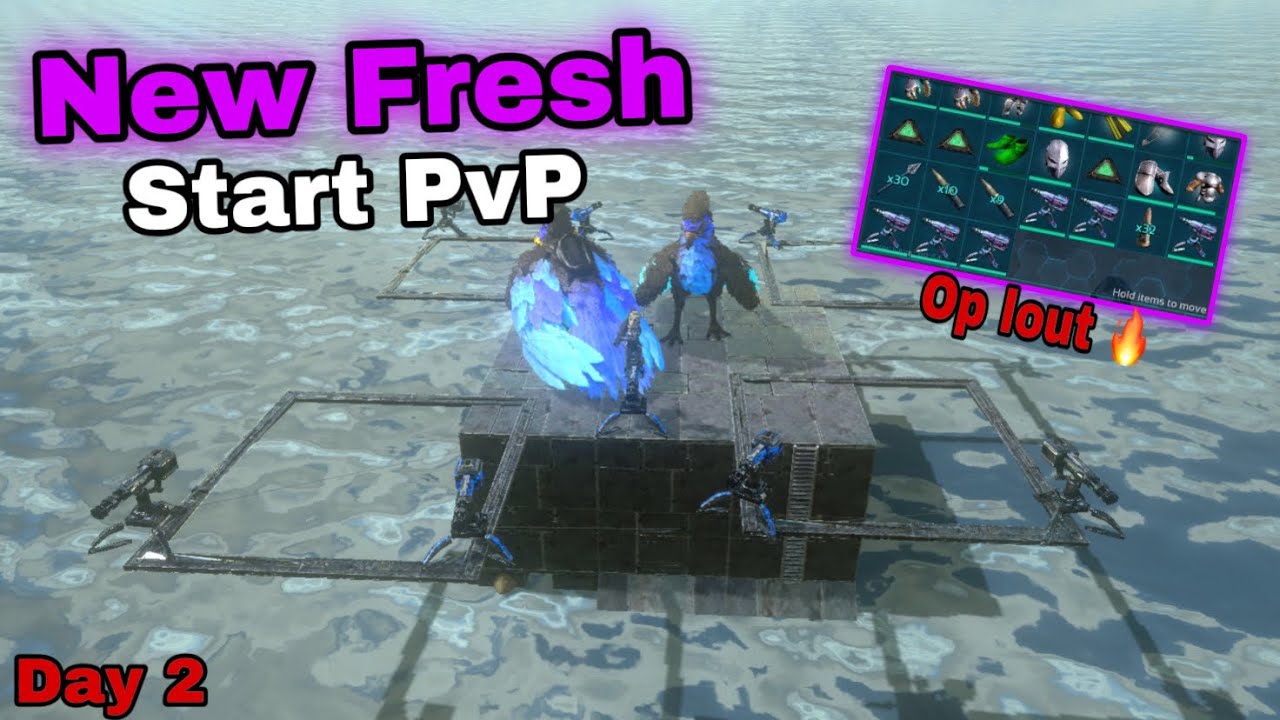 New Fresh start pvp / raid small base and tame dinos 🔥🔥🔥