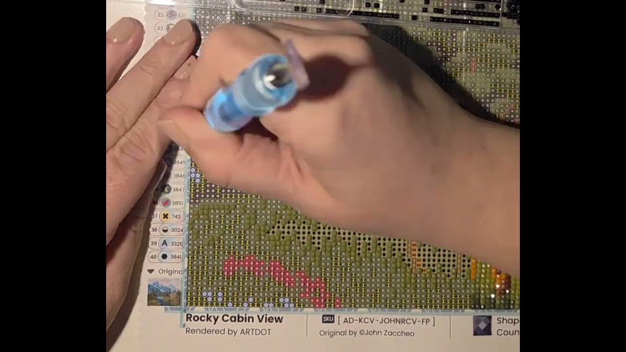 Diamond Painting - Little time lapse of Rocky Cabin View from Artdot