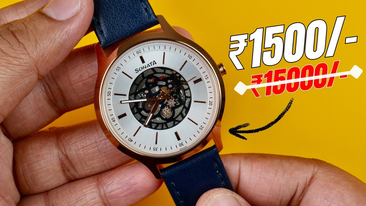 ₹1500 Only! Best Premium Skeleton Dial Watch 😍 Sonata Review