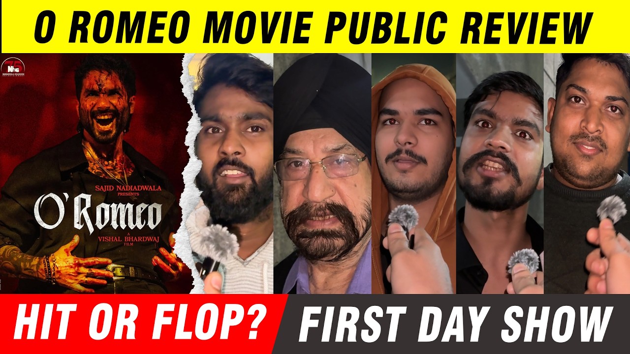 O Romeo Public Review 🔥 First Day First Show | O’Romeo Movie Reaction | Shahid Kapoor | Hit or Flop?