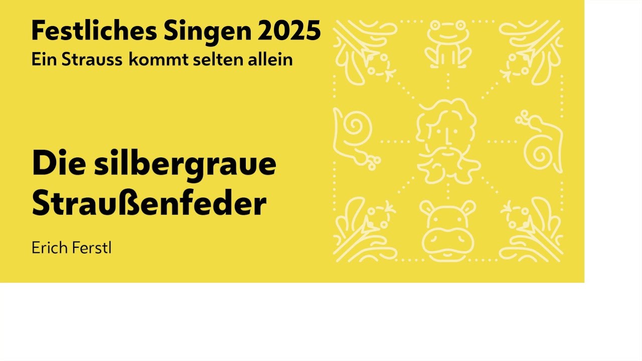 Die silbergraue Straußenfeder