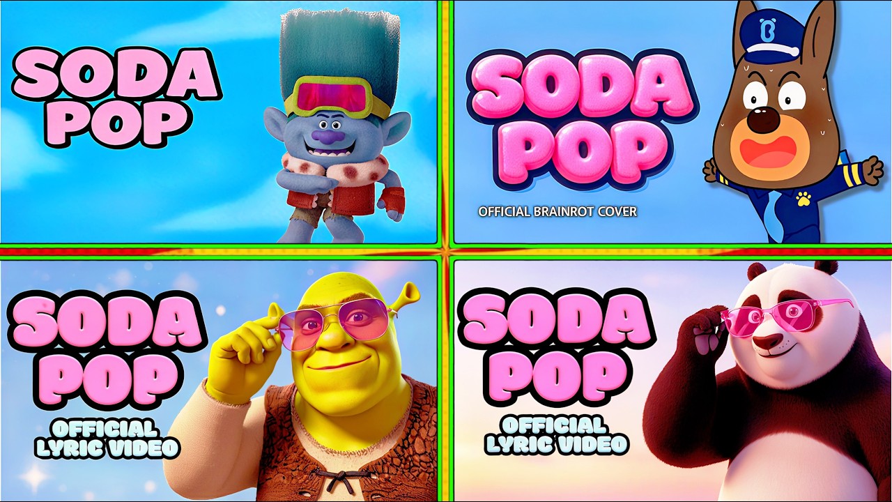 SODA POP - ШЕРИФ ЛАБРАДОР 🆚 ТРОЛЛИ 🆚 ШРЕК 🆚 КУНГ-ФУ ПАНДА - МУЗЫКАЛЬНАЯ БИТВА