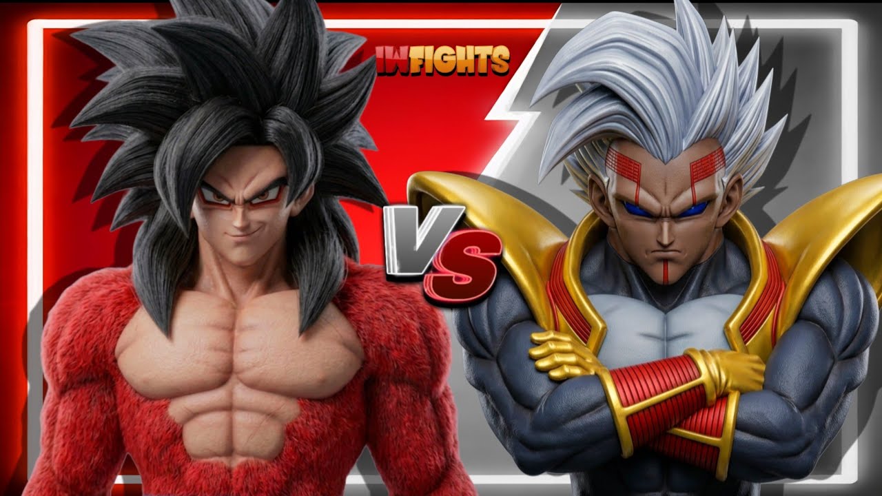 Goku (SSJ4) Vs. Vegeta (Super Baby 2) (CPU Battle) DBZ - BUDOKAI 4