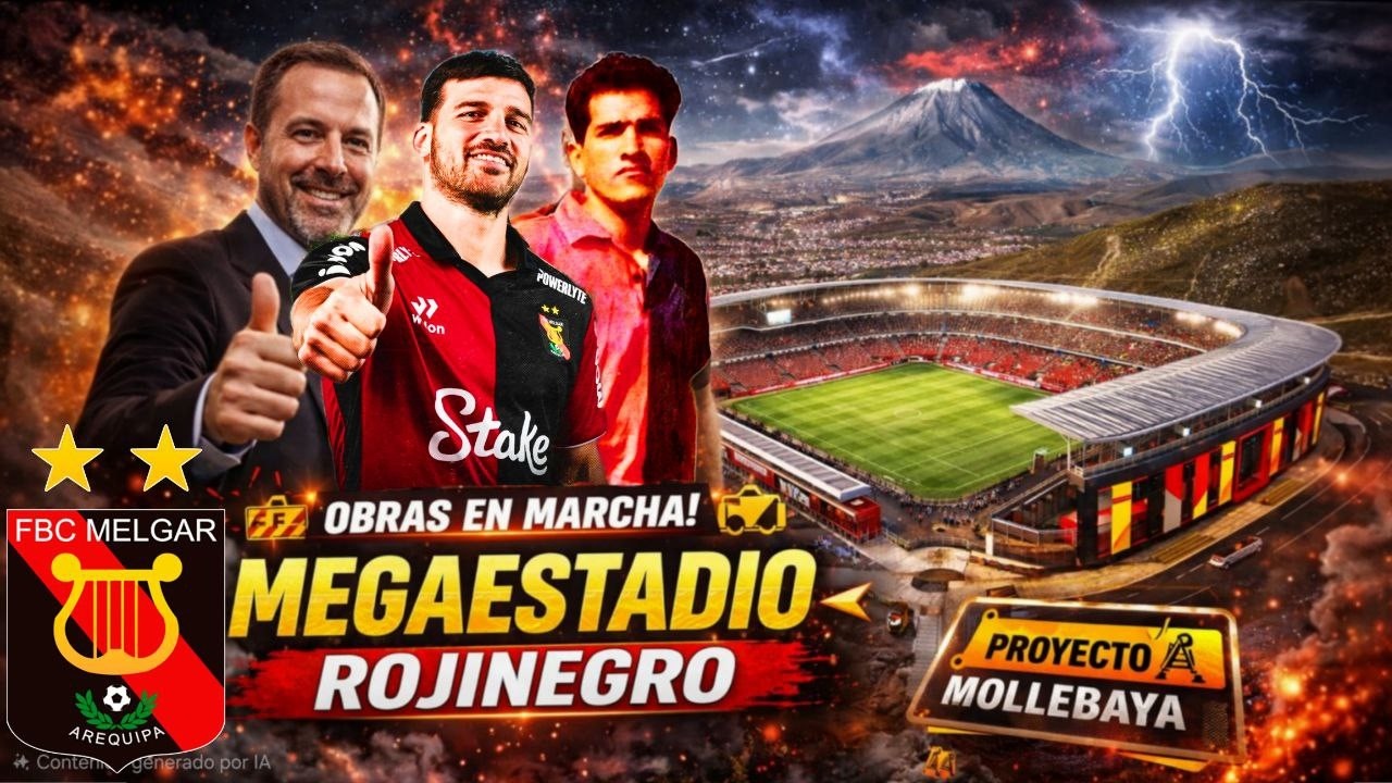 🏟️ ¡SE VIENE el GIGANTE de MOLLEBAYA! 🌋 CONOCE el MEGAPROYECTO del NUEVO ESTADIO de MELGAR 💰