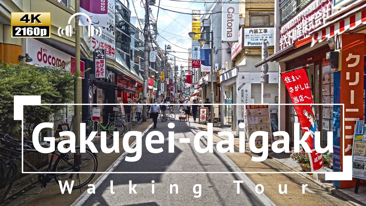[4K/Binaural Audio] Gakugei-daigaku Walking Tour - Tokyo Japan