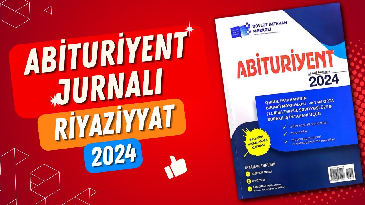 ✅️❗️👉Abituriyent jurnalı 2024 Buraxılış Riyaziyyat bütün izahlar Mütləq işlə #buraxılış #blok #dim