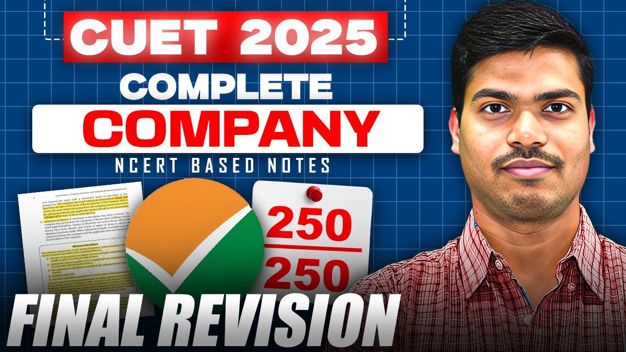 FINAL REVISION CUET 2025 | ISSUE OF SHARES & DEBENTURES FULL BOOK IN ONE SHOT NCERT UNDERLINED NOTES