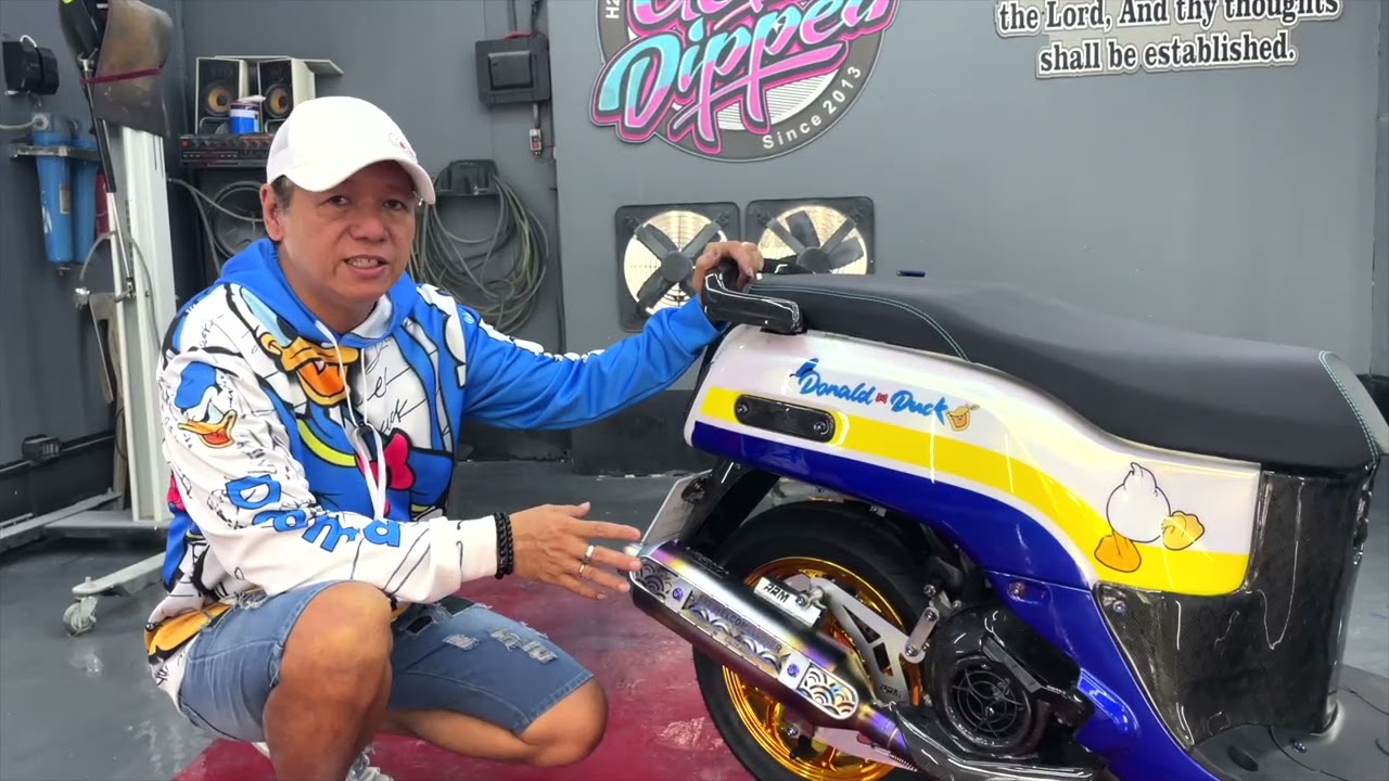 Modified Yamaha Fazzio: Donald Duck