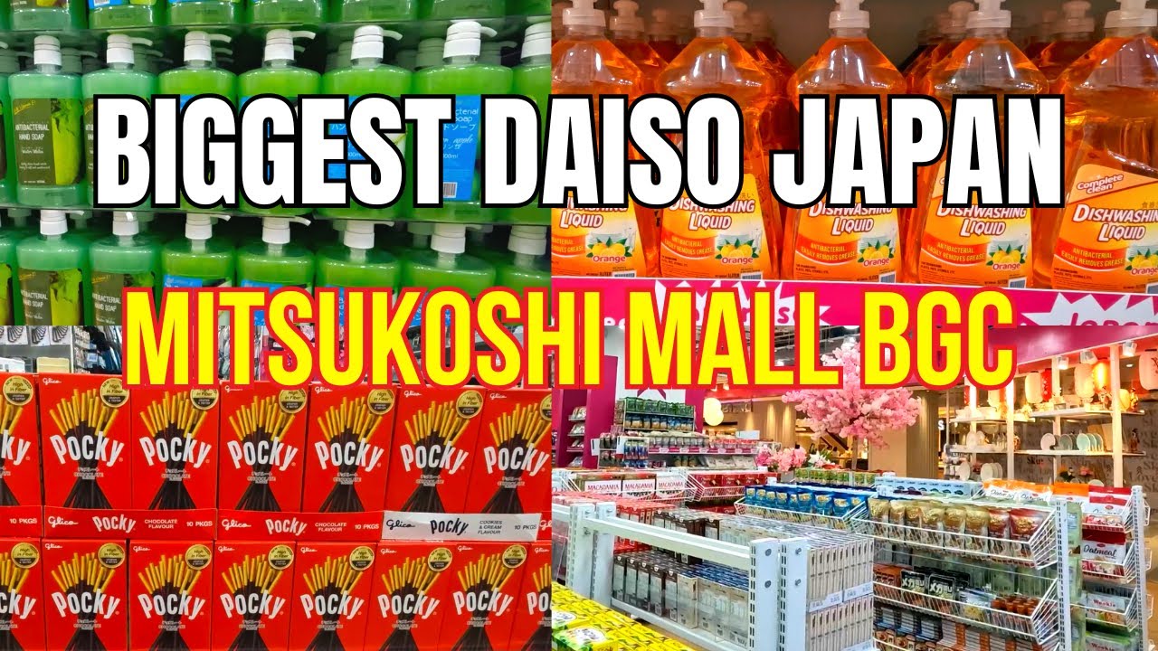 Biggest DAISO JAPAN in the PHILIPPINES / Mitsukoshi Mall BGC