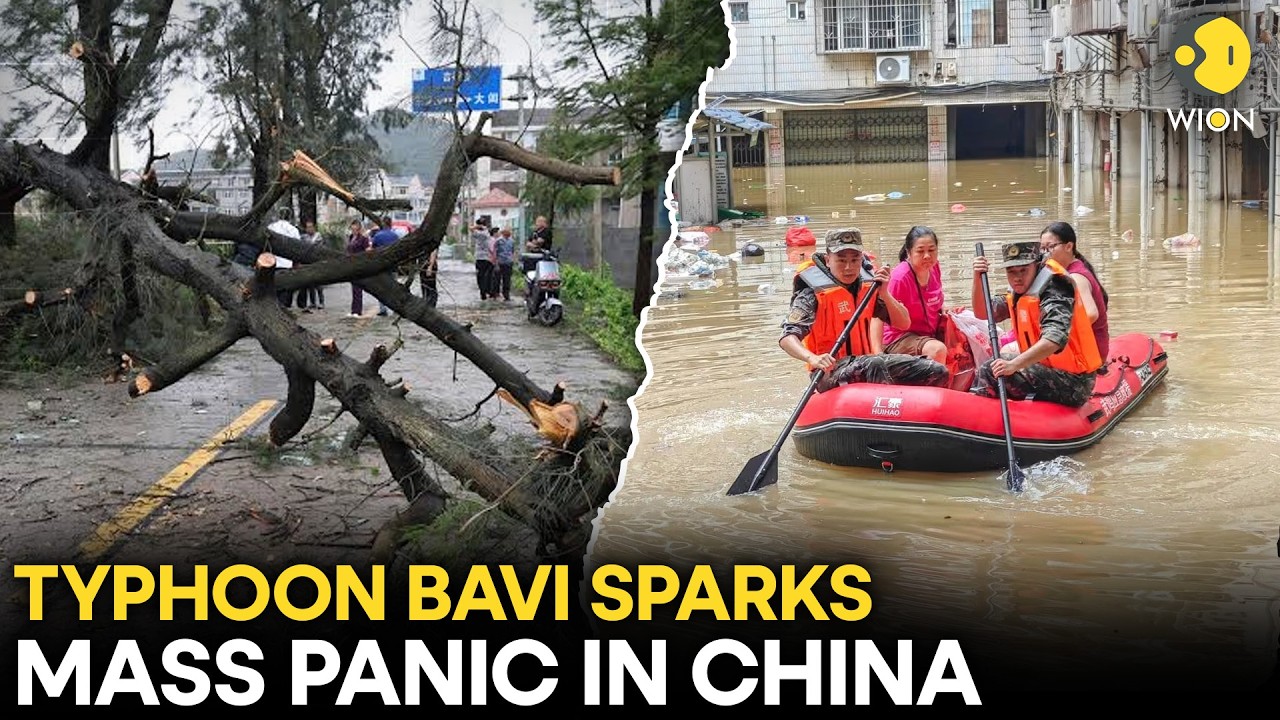 Typhoon Bavi Slams China | Nearly 2 Million Evacuated As Powerful Storm Hits | China |Typhoon Bavi