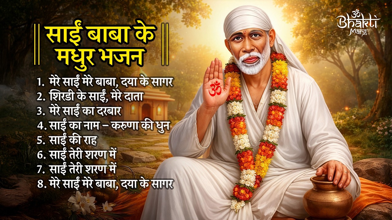 साईं बाबा के मधुर भजन - Soulful Sai Bhajans | Shirdi Sai Baba Devotional Songs | Peaceful Sai Bhakti