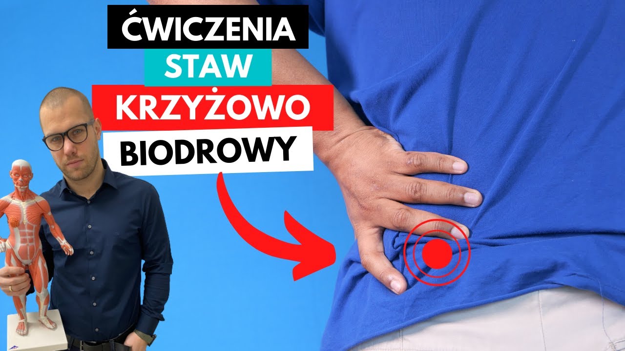 ĆWICZENIA na STAW KRZYŻOWO BIODROWY (ból kręgosłupa)