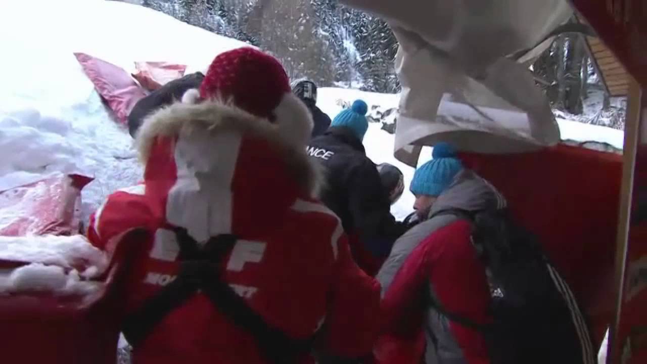 The crash of Italian bobsled without brakes
