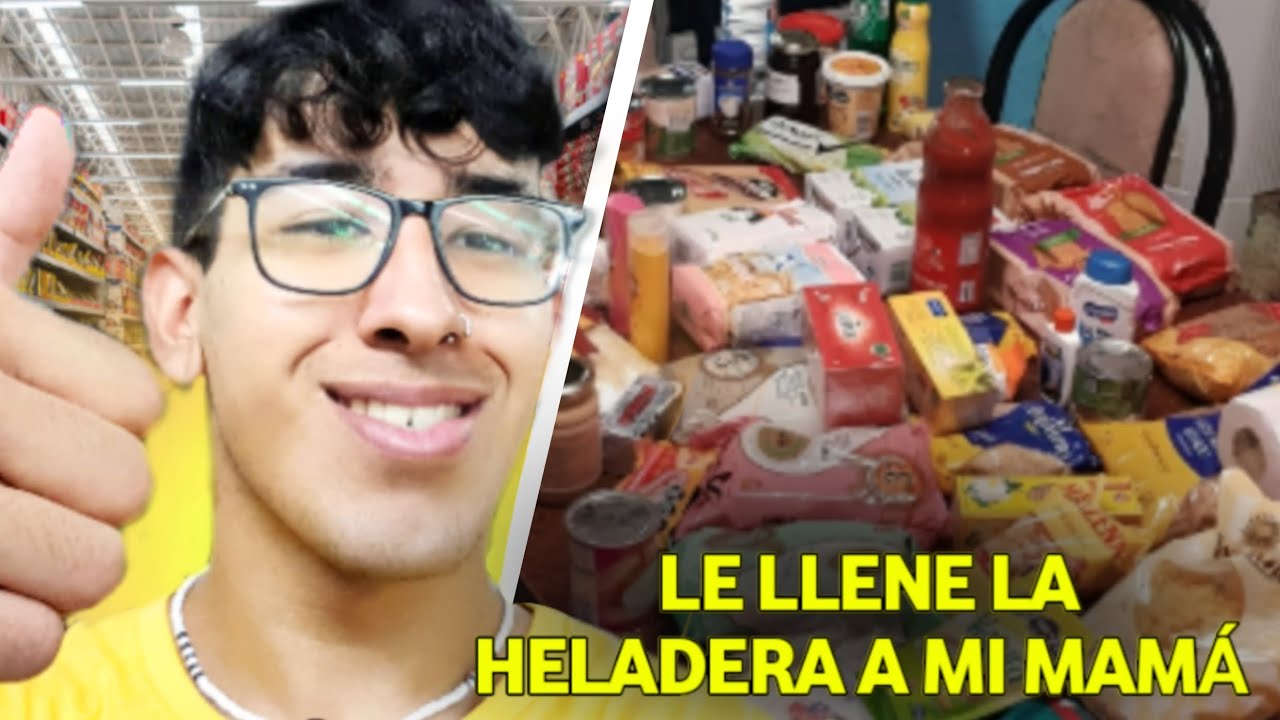 LE LLENE LA HELADERA A MI MAMÁ ¿Cuánto creen que gaste en el supermercado?