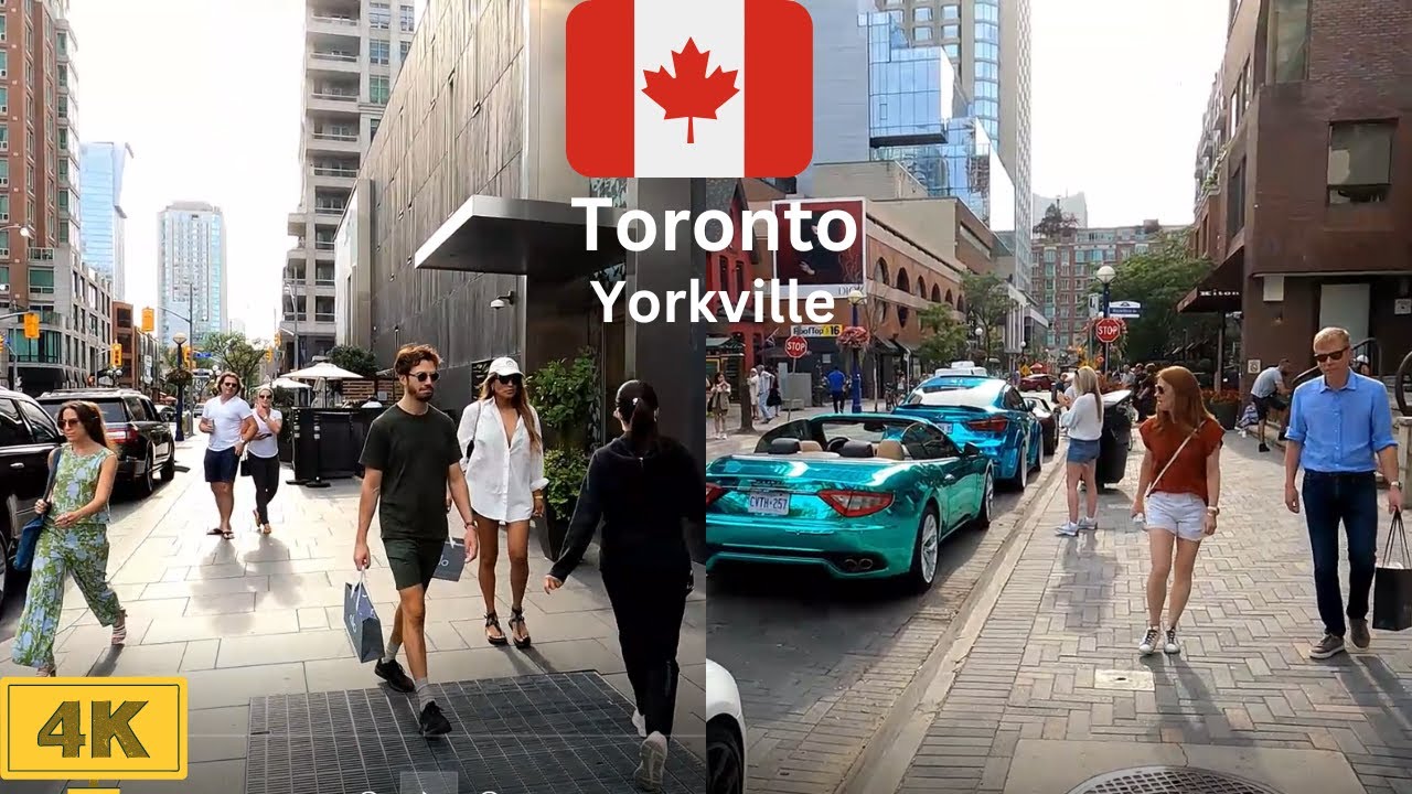 Walking Tour Toronto Yorkville 4K  || Virtual Tour Yorkville Toronto Canada