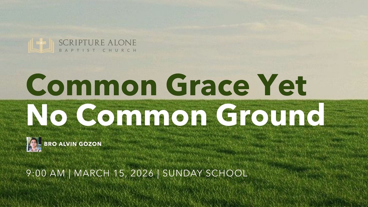 Common Grace Yet No Common Ground