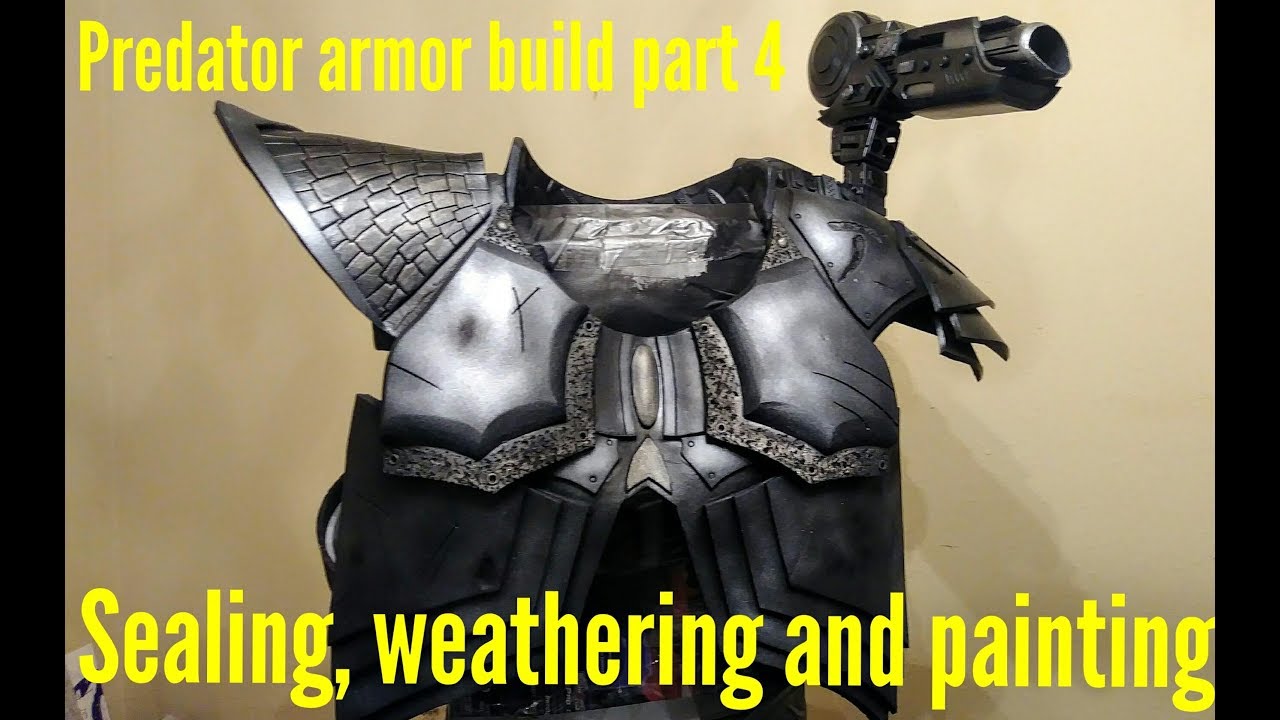 Predator Armor DIY build Part 4  finishing the armor
