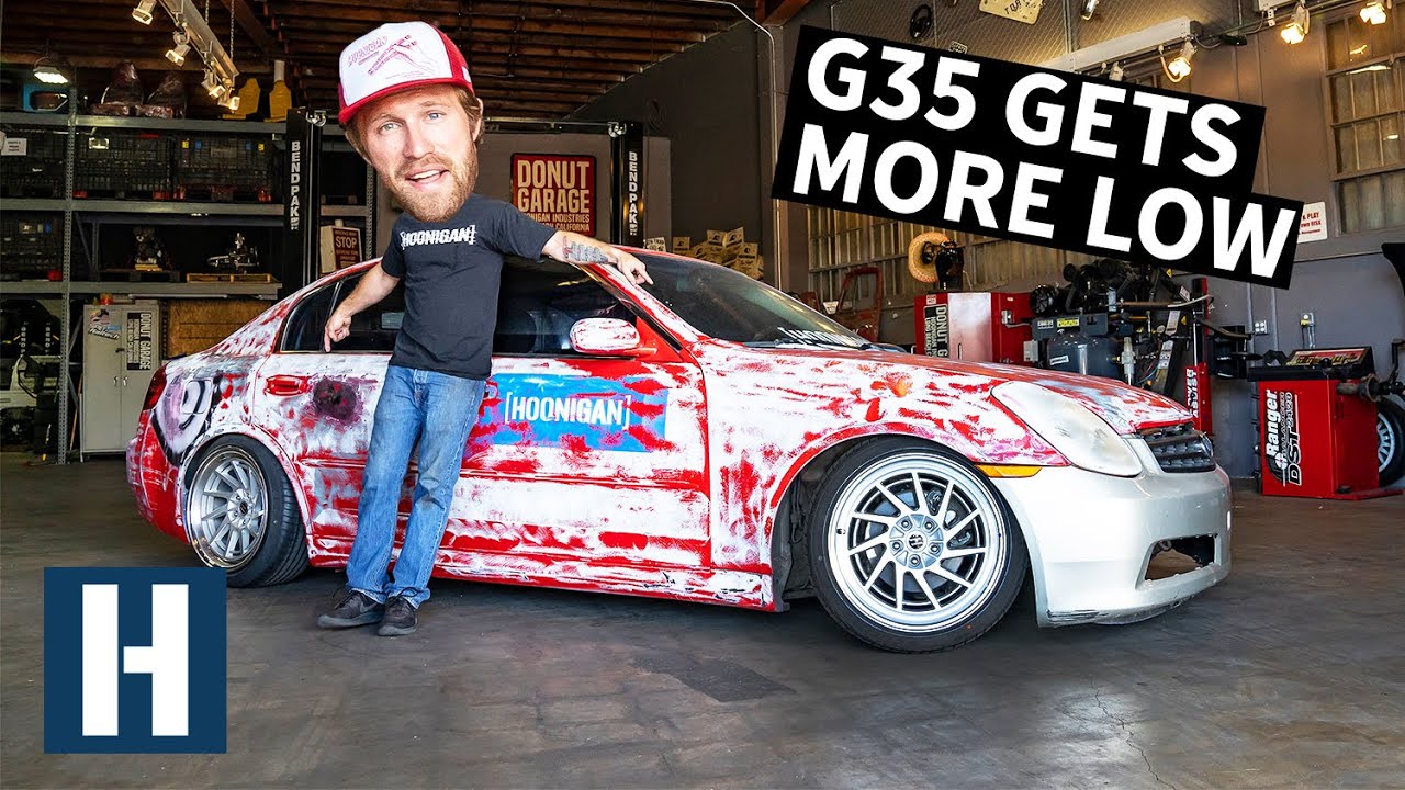 G35 Gets Fresh Wheels, Suspension, and Fire Mounting New Tires (Don't Try This at Home)