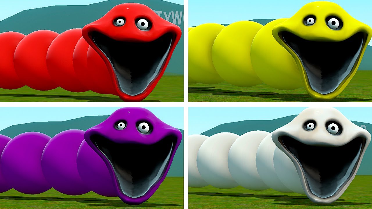 WHO IS THE STRONGEST COLORED HUNGRY WORM FOR ROBLOX In Garry's Mod!?