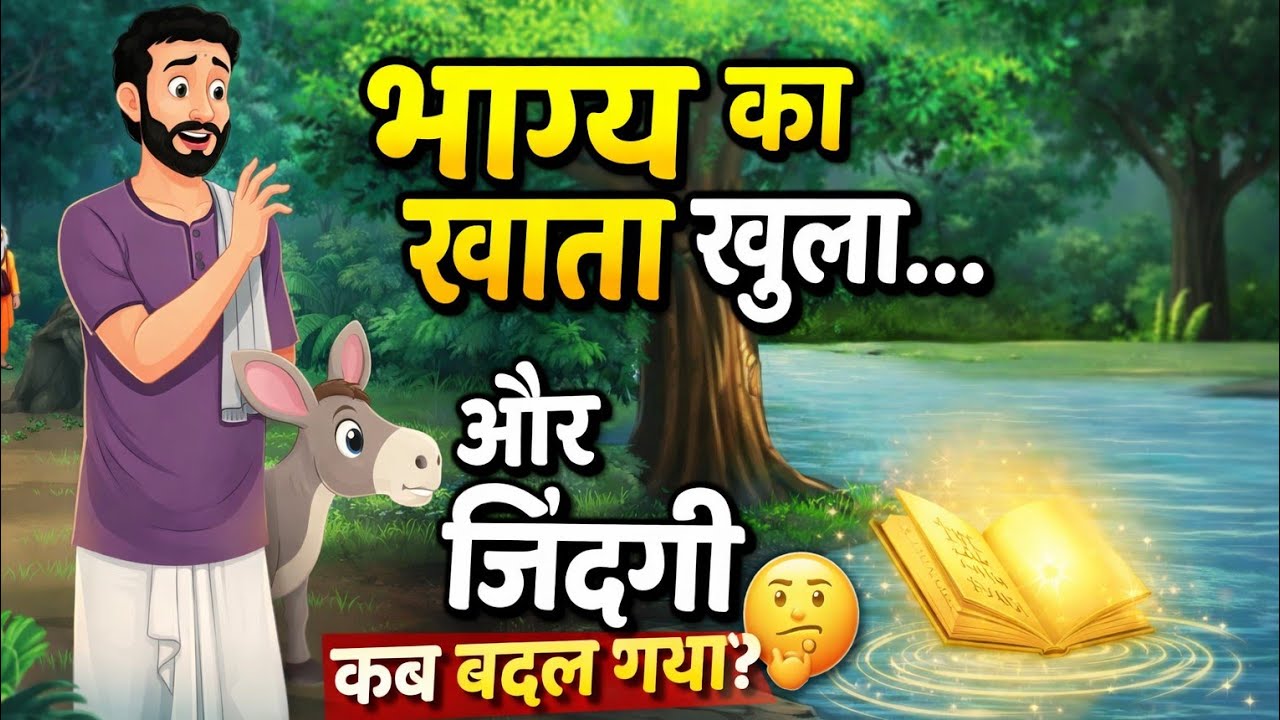 भाग्य का खाता खुला…और ज़िंदगी कब बदल गया 😳| Moral Story | Hind stories | hindi kahani |hindi cartoo