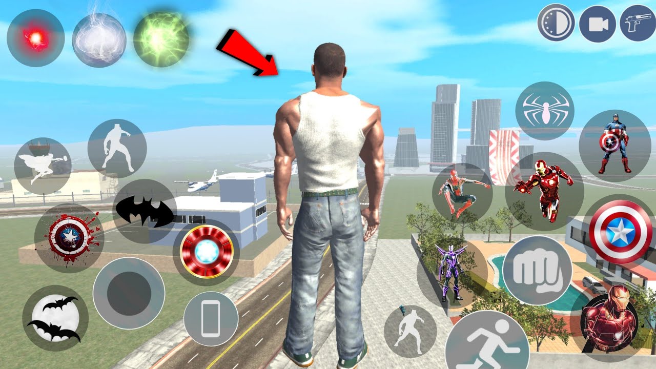 Playing as All Superhero Avangers in Indian Bikes Driving 3D GAME 