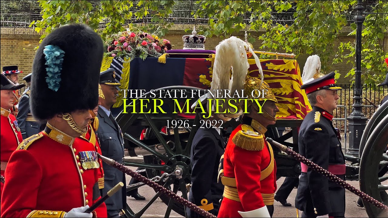 Snippets from Her Majesty the Queen's funeral procession; farewell and rest in peace Ma'am 🕊🤍