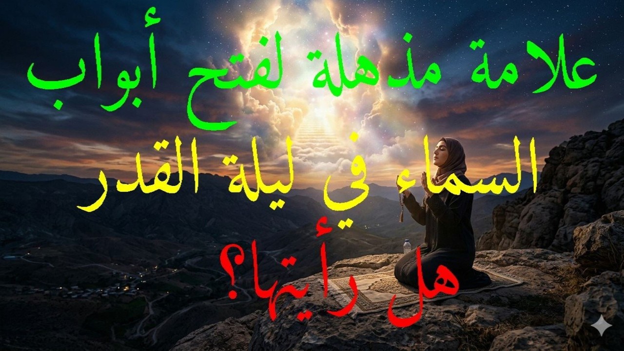 علامة مذهلة لفتح أبواب السماء في ليلة القدر.. هل رأيتها؟ #ليلة_القدر #فتوح_السماء #يوتيوب_shorts