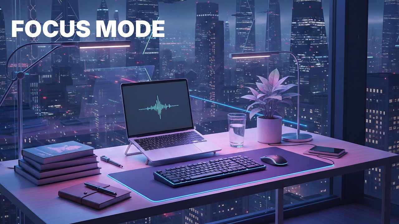 Study Session Music for Focus | Clean Minimal Workspace (1 Hour)