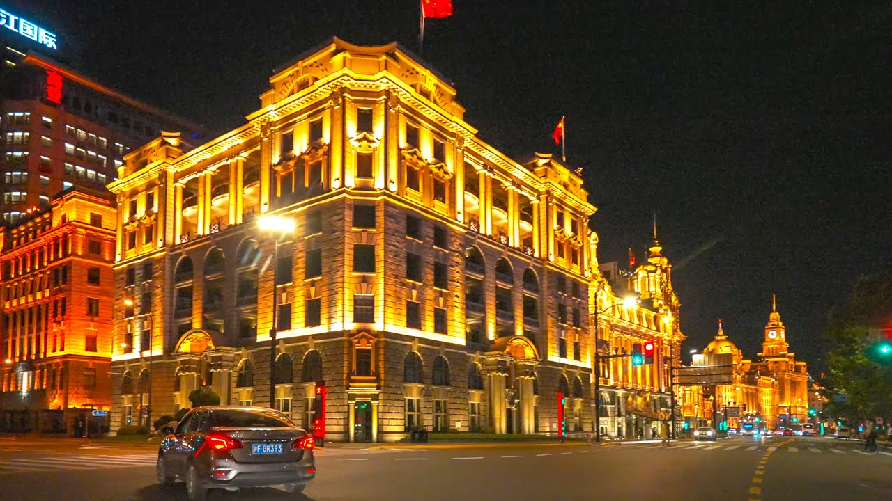 【4K 50P】【27Jun2022】Shanghai Night Drive Downtown. Yan'an  Elevated Rd, Outer Ring Rd.