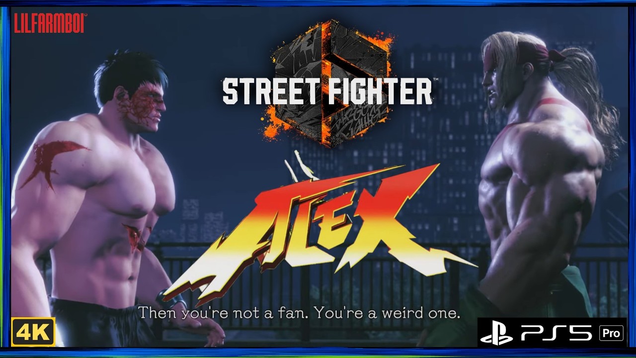 Street Fighter 6 - Guts Meets Alex Winger World Tour Scenes Timestamped