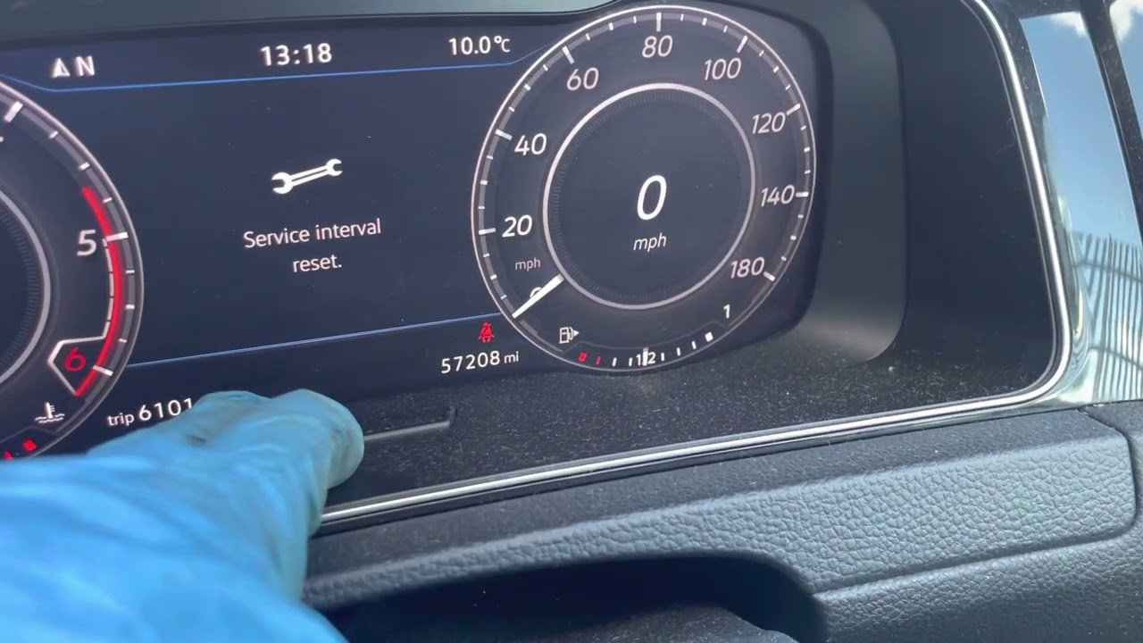 Vw Golf 2017/2018/2019 Reset Oil Light, Inspection Service Light