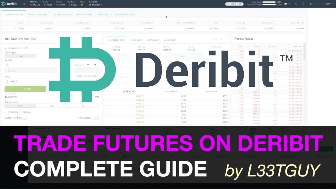 How to: Trade Deribit BTC Futures [Tutorial]